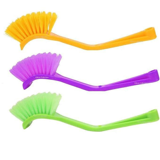 Sink Wash Basin Cleaning Brush for Kitchen Handle Brush (Pack of 4) - HalfPe