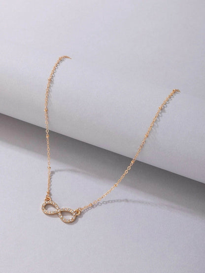 Set of 2 Rainbow & Infinity Pendant Necklaces for Women & Girls