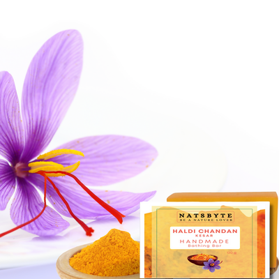 The Earth Trading Handmade Haldi Chandan Soap for Bath (120g) Natsbyte The Earth Trading company