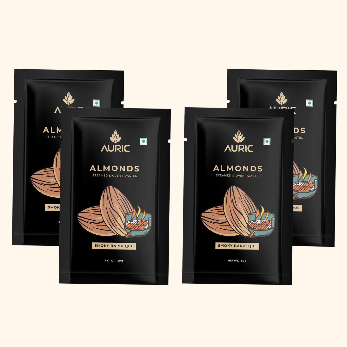 Auric Almonds Smoky Barbeque 50g Zenith Drinks