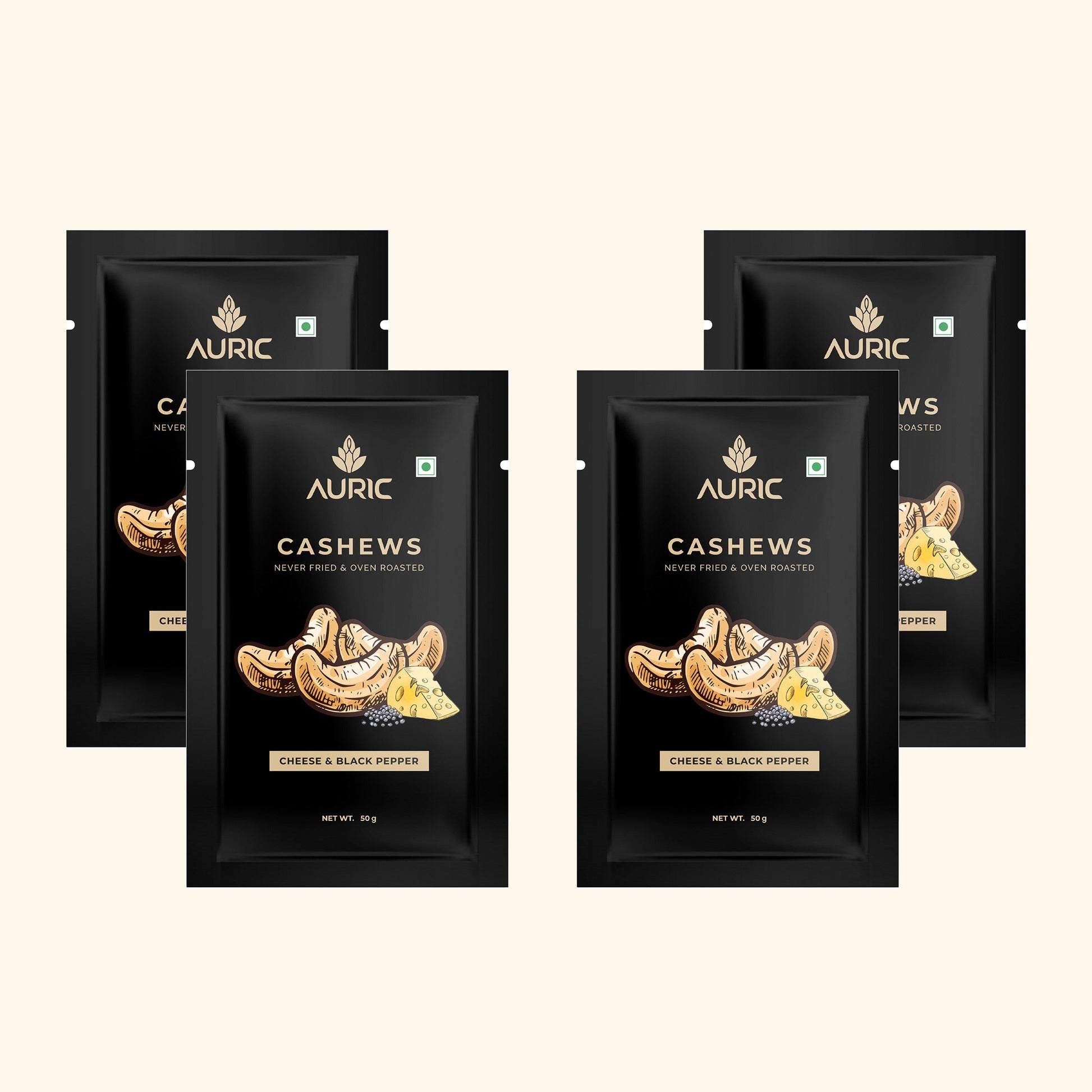 Auric Cashew Cheese & Papper 50g Zenith Drinks