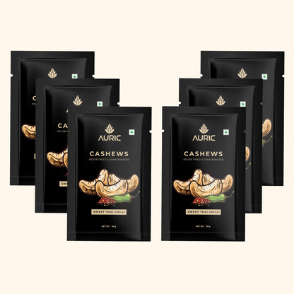 Auric Sweet Thai Chilli Cashew 50g Zenith Drinks