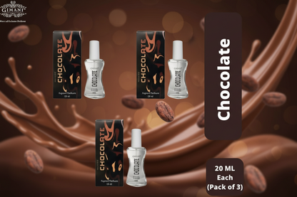 Gimani Chocolate Perfume 20ml Each (Pack of 3) Perfume - 60 ml Gimanifragrances
