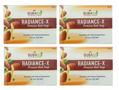 SUBAXO Radiance-x Bath Soap Duo Soft & Glowing Skin (4x75g,Pack Of 4) - HalfPe