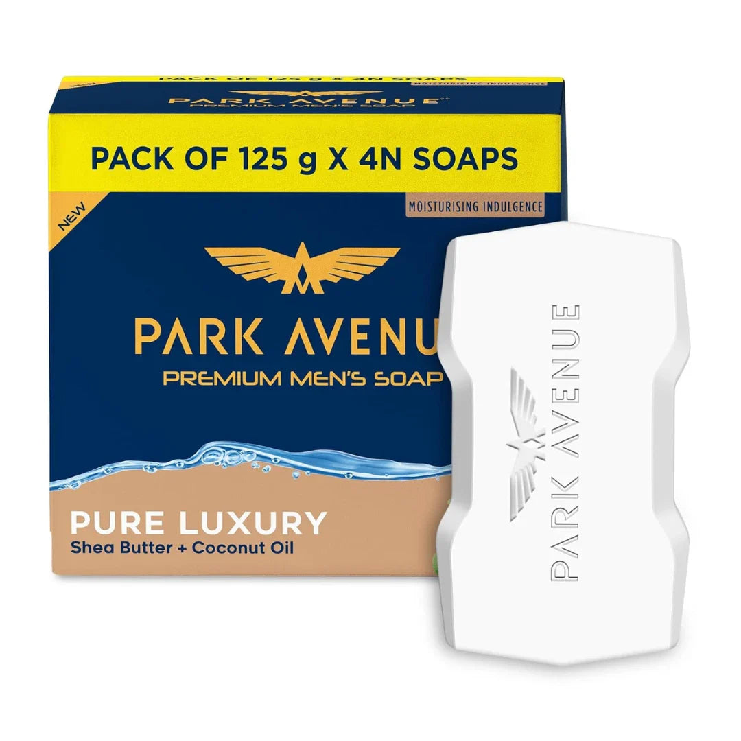 Park Avenue Premium Menâ€™s Soaps for Bath â€“ Pure Luxury | 125g (Pack of 4) |