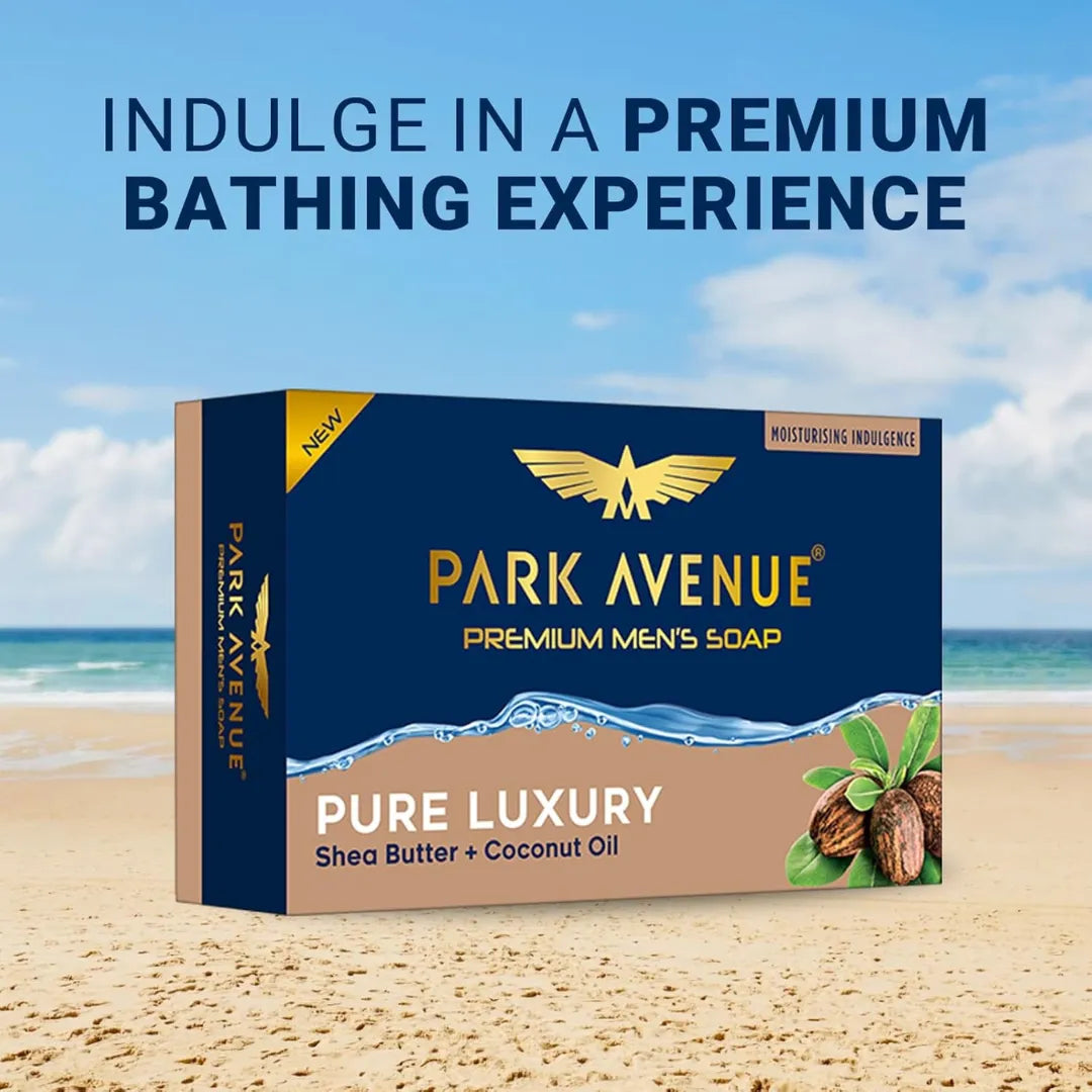 Park Avenue Premium Menâ€™s Soaps for Bath â€“ Pure Luxury | 125g (Pack of 4) |