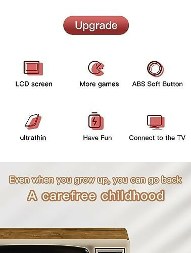 G5 500 in 1 Retro Video Game Box, Best Gift for Kids, 500 Games Like Contra, Tank, Bomber Man, Etc., Handheld Classic Game PAD Can Play On TV, Only for 1 Player