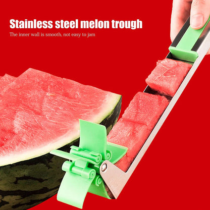 Stainless Steel Washable Watermelon Cutter Windmill Slicer Cutter Peeler For Homesmart Kitchen Tool Easy To Use