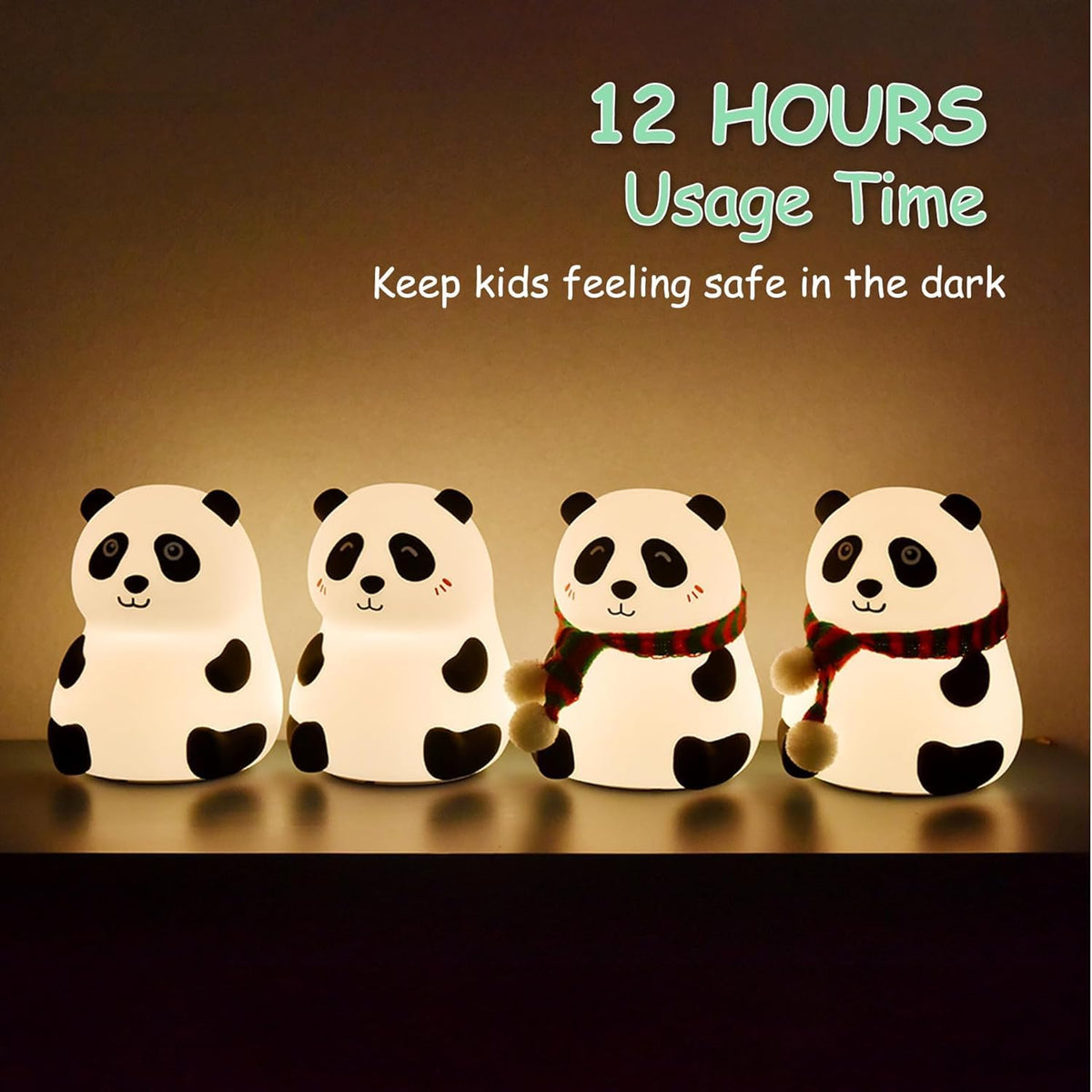 Panda 7-color Led Silicone Touch Lamp (1 Pc) HP DD