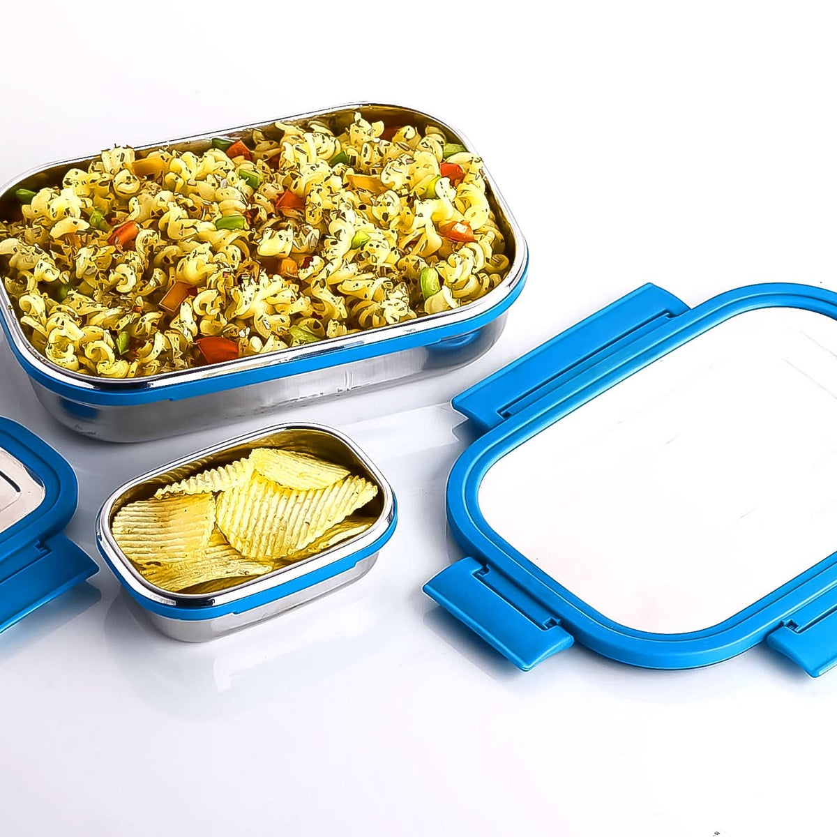 Apex Jerry Lunch Box Premium Stainless Steel Food Container (2 Pc  700+200 Ml Approx) HP DD