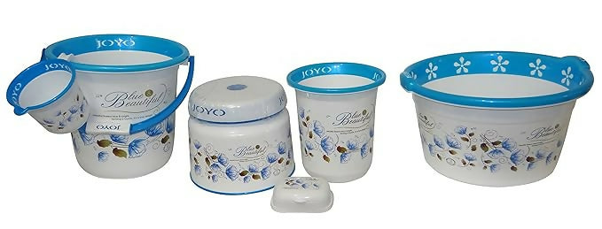 Better Home Bathroom Set 6 Pcs Jumbo Set Printed