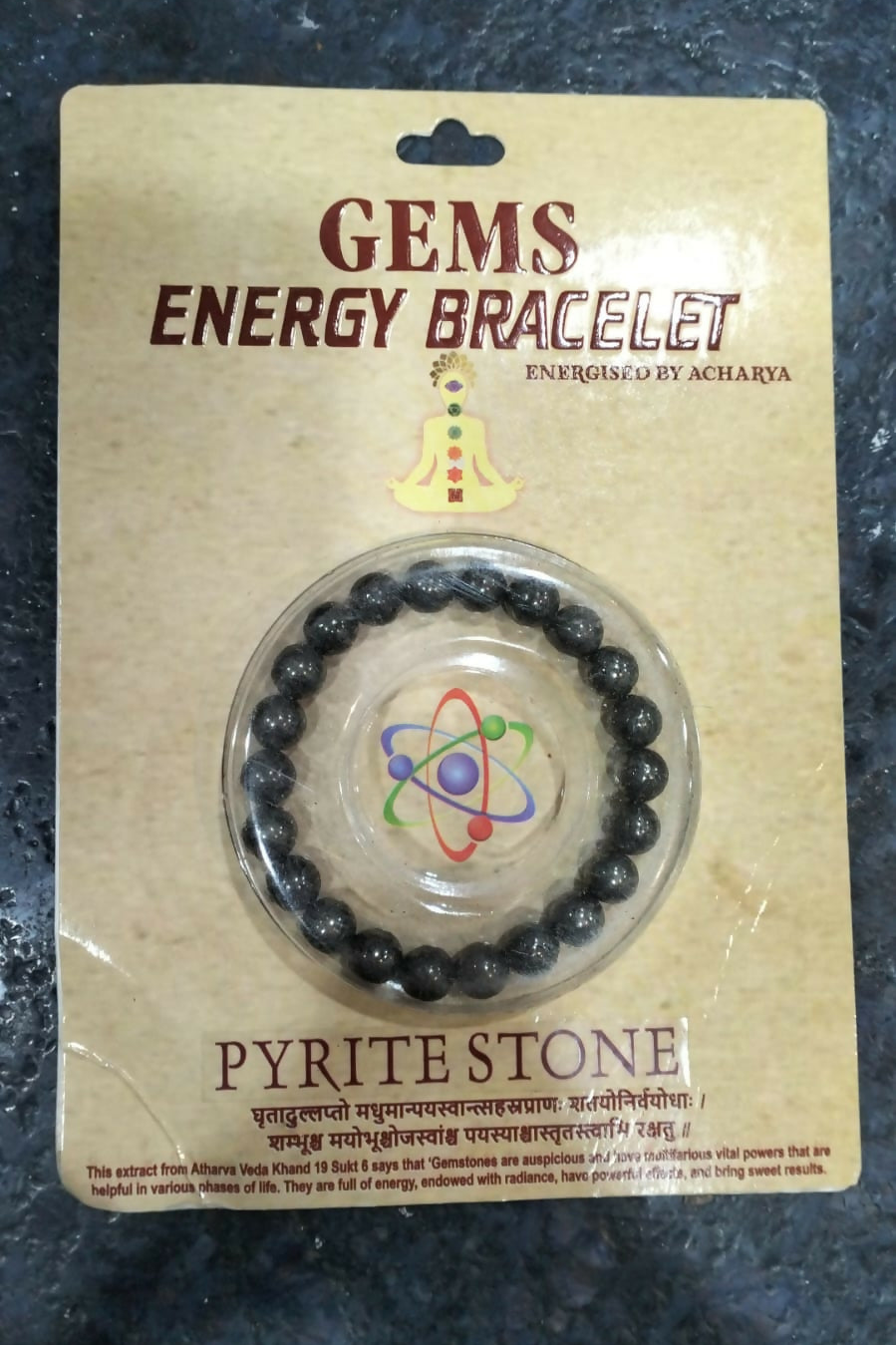 pyrite Stone Energy Bracelet for Wealth, Protection & Positivity – -Natural Gemstone Beaded Bracelet (Unisex)