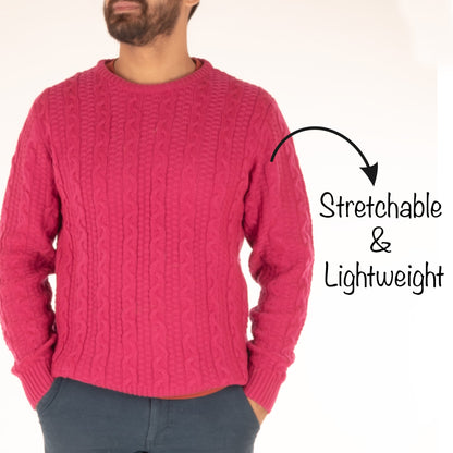 HUFT Twinning Classic Sweater for Humans - Orchid Flower Pink - Heads Up For Tails