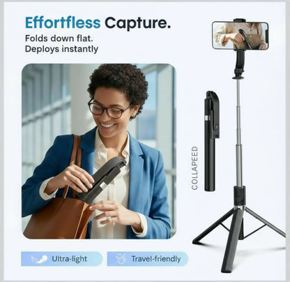 3-in-1 Bluetooth Selfie Stick with Tripod & LED Light Dreams Gadgets