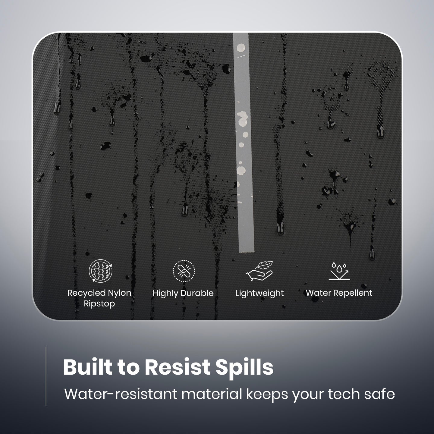 Portronics Byte 2 Laptop Backpack for Laptops up to 15.6 Inches & Durable Zippers, Unisex (Black)