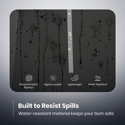 Portronics Byte 2 Laptop Backpack for Laptops up to 15.6 Inches & Durable Zippers, Unisex (Black)