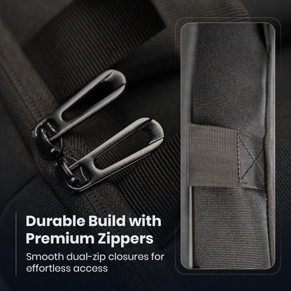 Portronics Byte 2 Laptop Backpack for Laptops up to 15.6 Inches & Durable Zippers, Unisex (Black)