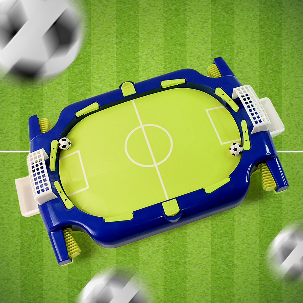 Aditi Interactive Tabletop Football Flickers Game Set with Dual Goals, Kick Lever Mechanism, 2 Balls, and Hand-Eye Coordination Development
