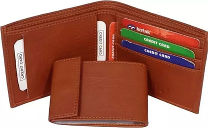 Men's Artificial Leather Belt And Wallet Combo