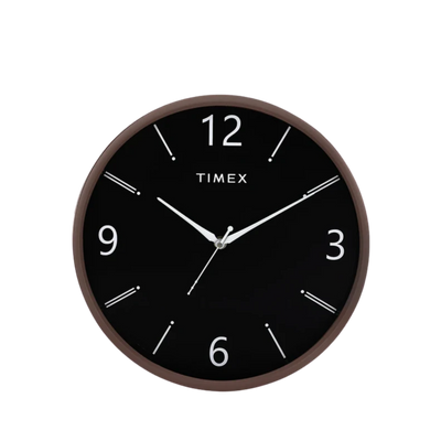 Timex Analog 29.7 cm X 29.7 cm Wall Clock??(Brown, With Glass, Standard)