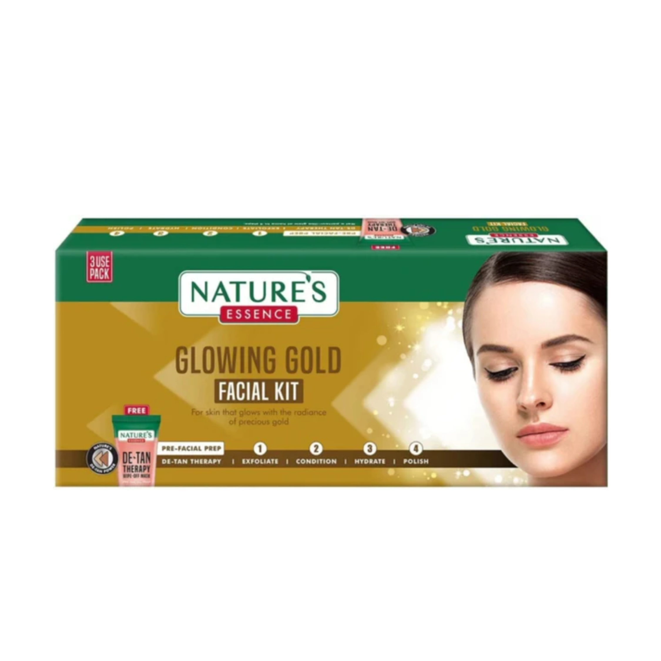 Nature's Essence Glowing Gold Kit (280MRP) (60 g)