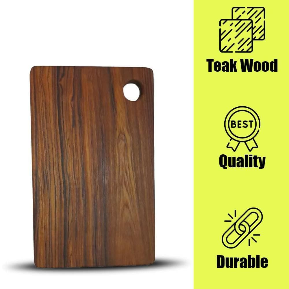 Rose Wood Chopping Board Rectangle ( Single Block) - HalfPe