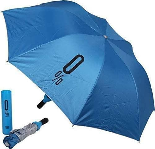 Virtual Brain 3 Fold with Auto Open and Close Bottle Umbrella, Large Umberalla (Blue) - HalfPe