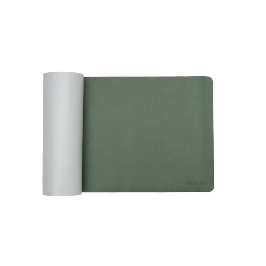 DM01 Reversible Desktop Mat Pad with Removable Magnetic (30X80CM,Green Grey) - HalfPe