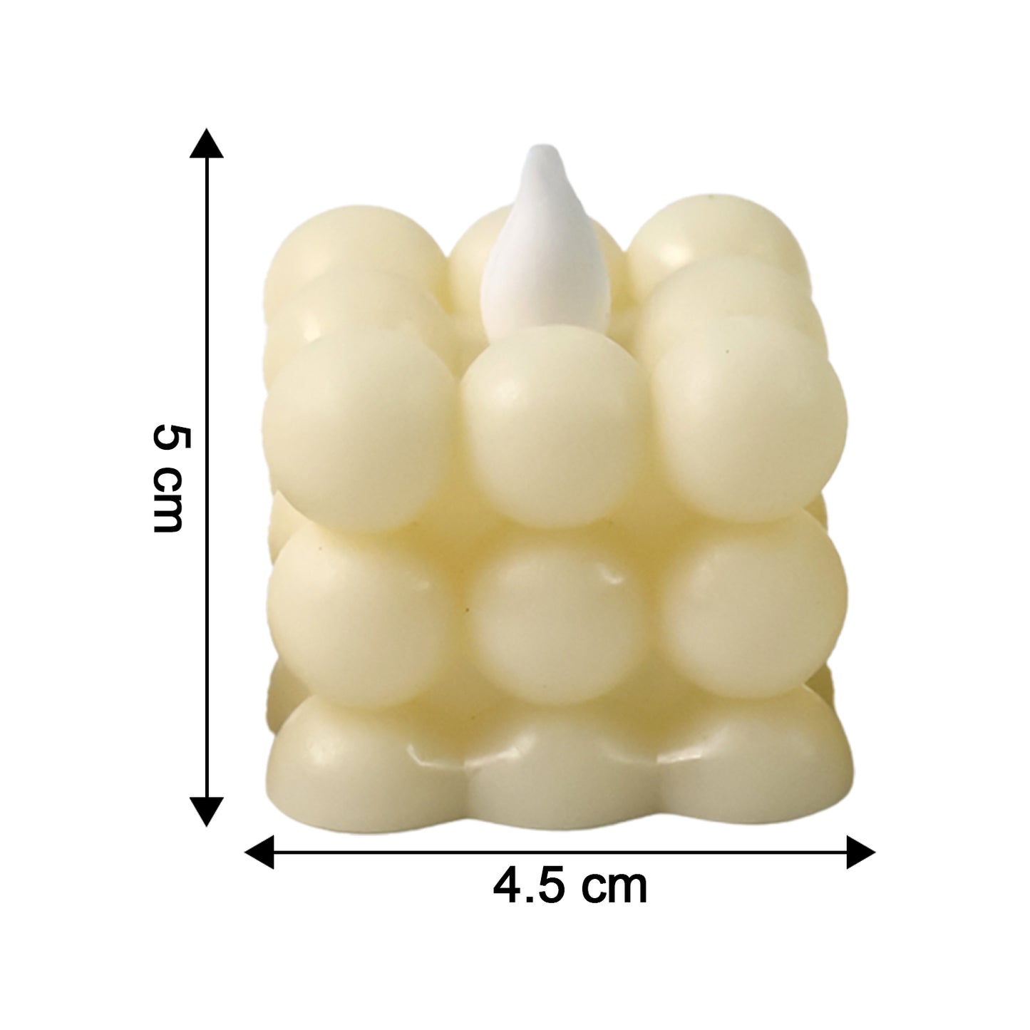 Decorative LED Bubble Candles – Flameless Tealight Candles with Warm Glow for Home(6 Pc  Set)