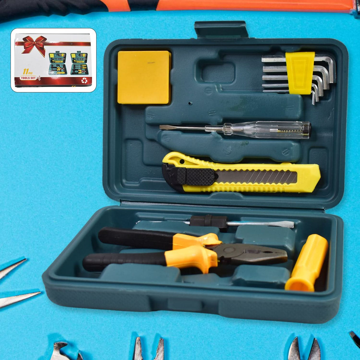 Multi Functional Hardware Tool Set (11 Pcs Set) HP DD