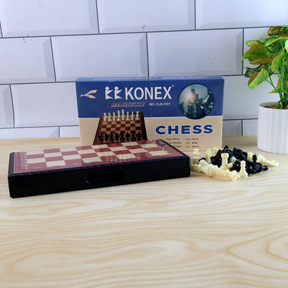 Foldable Magnetic Chess Board Game Set (24 X 24 Cm)
