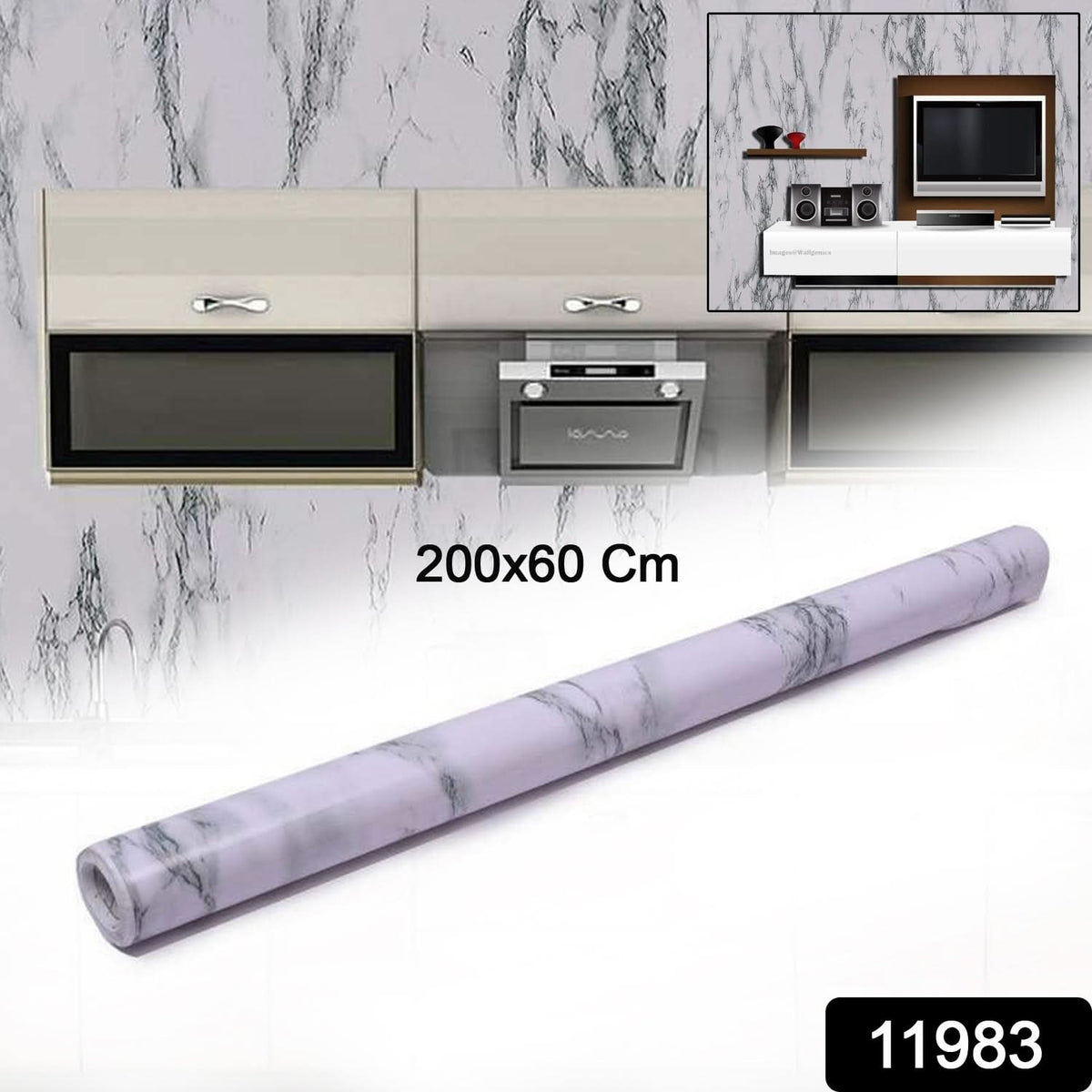 Adhesive Kitchen Wallpaper (2m X 60 Cm) HP DD