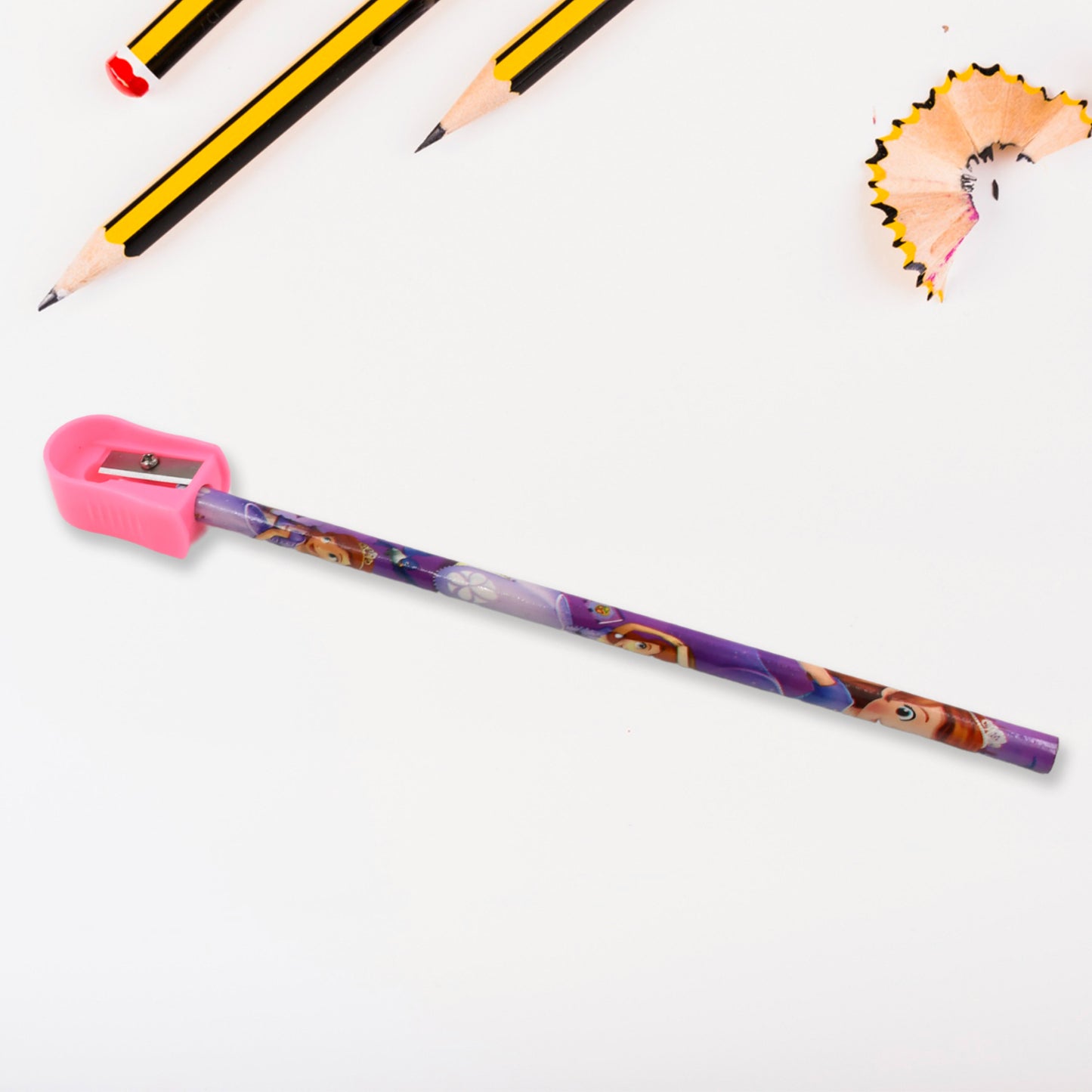 5 In 1 Mix Stationery Gift Set For Kids Stationary Set Including 2 Pencil Ruler Rubber Pencil Sharpener School Office Product Gift (5 Pcs Set)