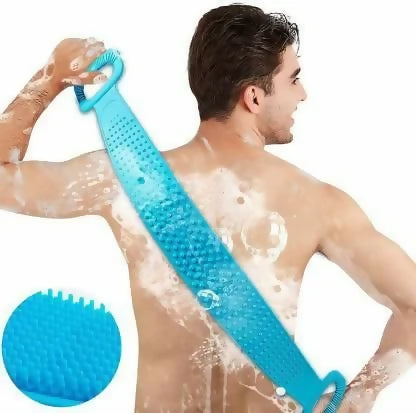 Silicone Back Scrubber & Shower Brush (Random Color)