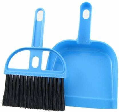 Mini Dustpan With Brush Broom Set For Multipurpose Cleaning - 2 Pcs