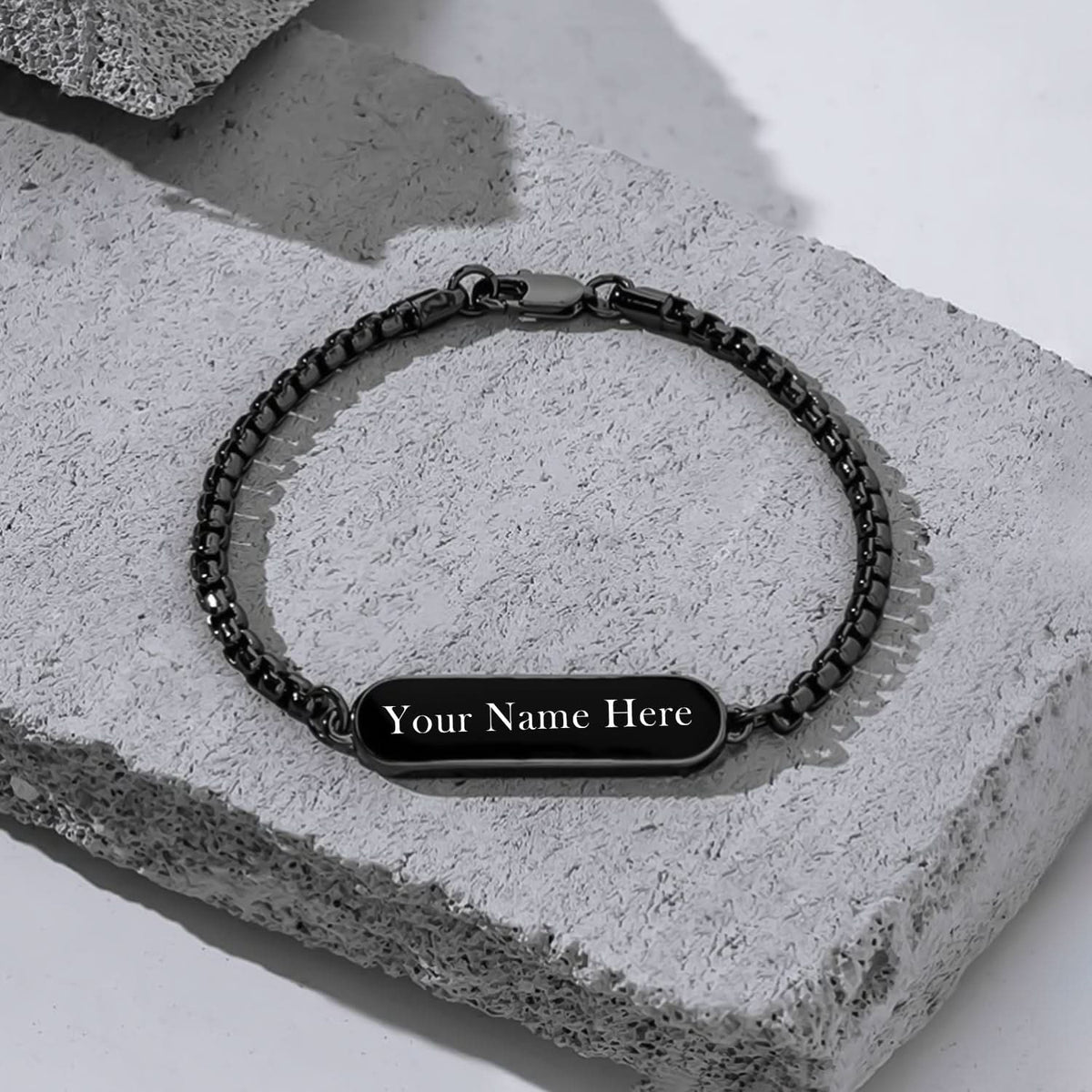 Black Bracelet Rakhi Gift Bracelet (1 Pc) HP DD