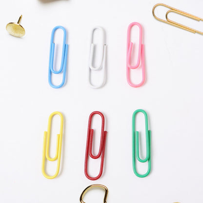 Multicolor-coated Paper Clips Approx (250pc Set)