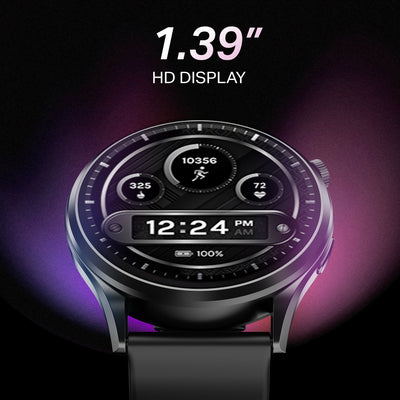 boAt Lunar Discovery Pro Smartwatch with 1.39" HD Display, Bluetooth Calling, Premium Metal Build, Emergency SOS & 7-Day Battery Life (Active Black)