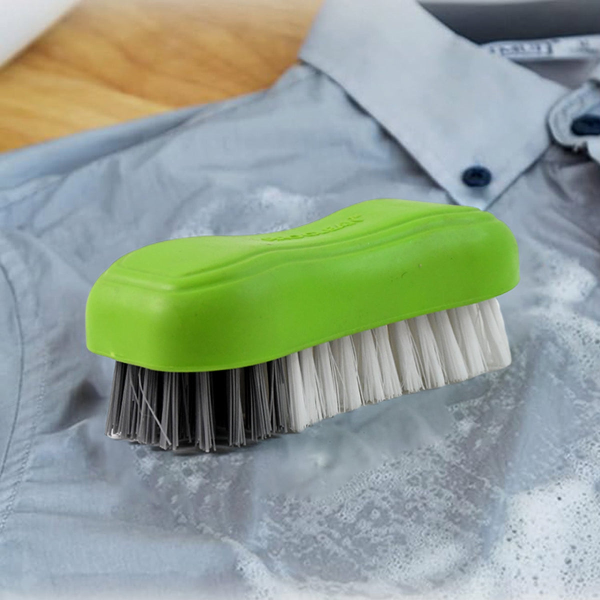 Multi-Purpose Cloth Washing Brush with Plastic Handle – Durable Laundry Scrubbing Brush for Clothes, Shoes &amp; Household Cleaning (1 Pc) HP DD