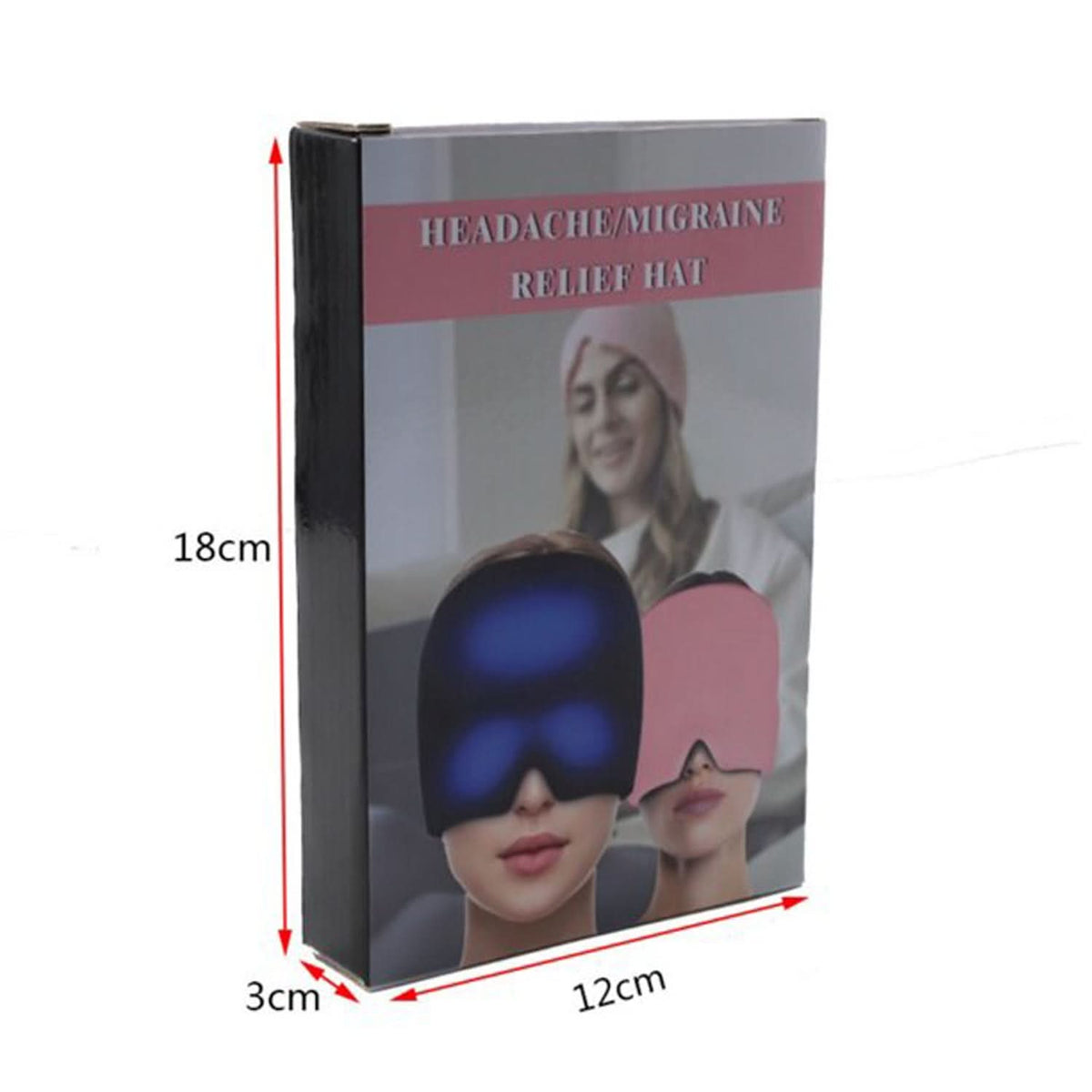 Migraine Relief Hat – Cold Therapy Head Wrap for Headaches, Puffy Eyes & Stress Relief HP DD