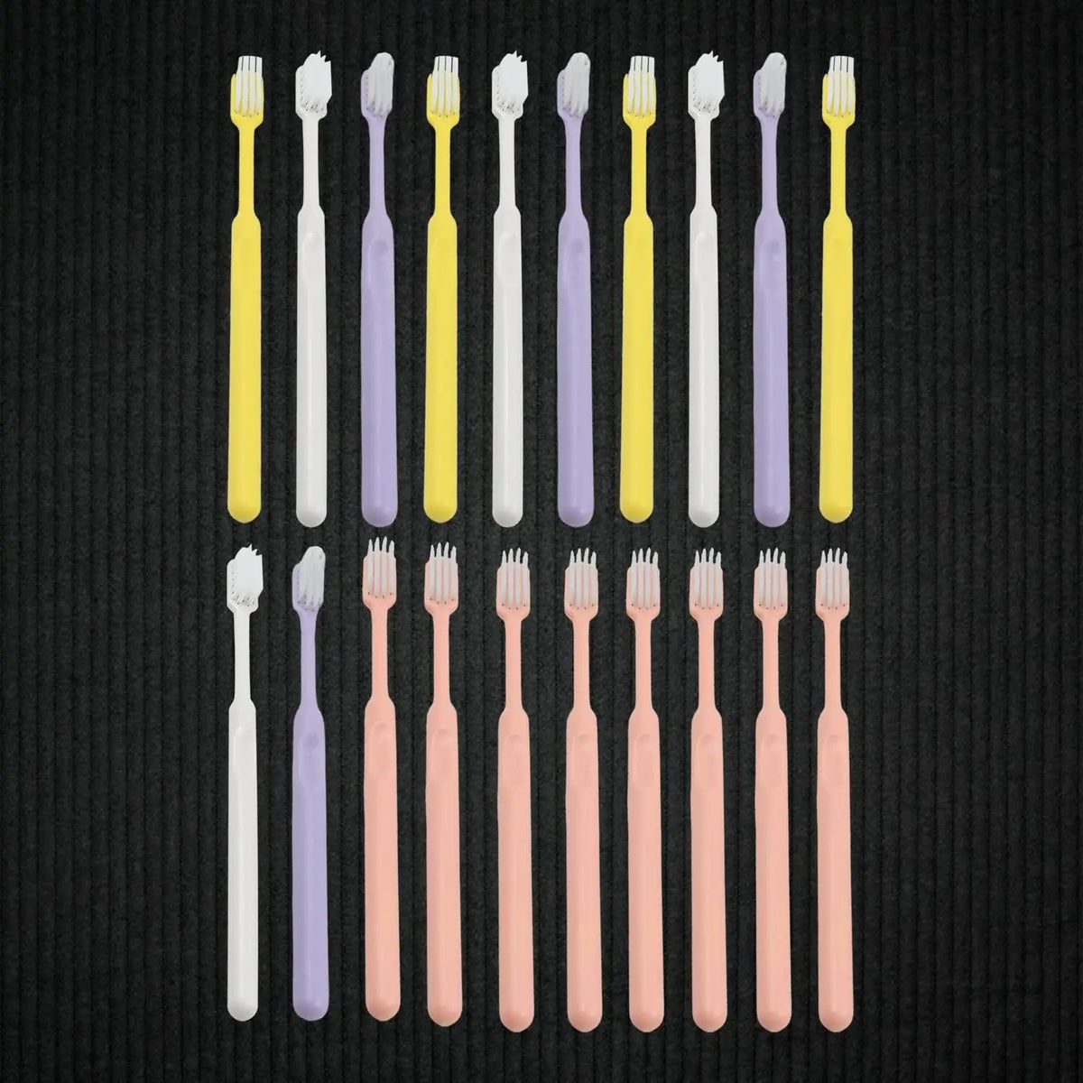 Plastic Toothbrush With Plastic Round Box (20 Pcs Set) HP DD