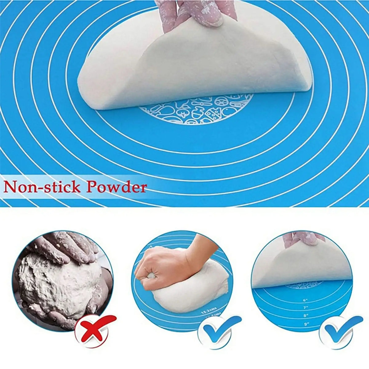 Rolling Mat Silicone Baking Mat Fondant Mat Sheet Chapati HP DD