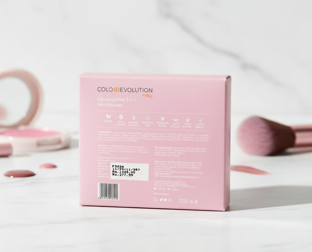 Color Revolution 3 in 1 mini liquid lipstick - Mauves - Shade of love