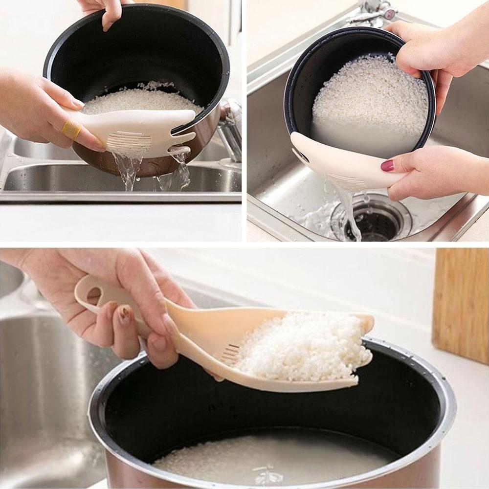 Rice Sieve Washer Practical Rice Strainer Spoon