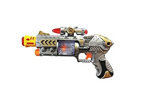 Intergalactic Laser Space Gun with Flashing Lights and Sound Effects