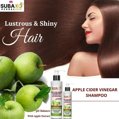 Subaxo Apple Cider Vinegar Shampoo Anti-Dandruff & Glossy Hair Herbal Formula (200ml - HalfPe