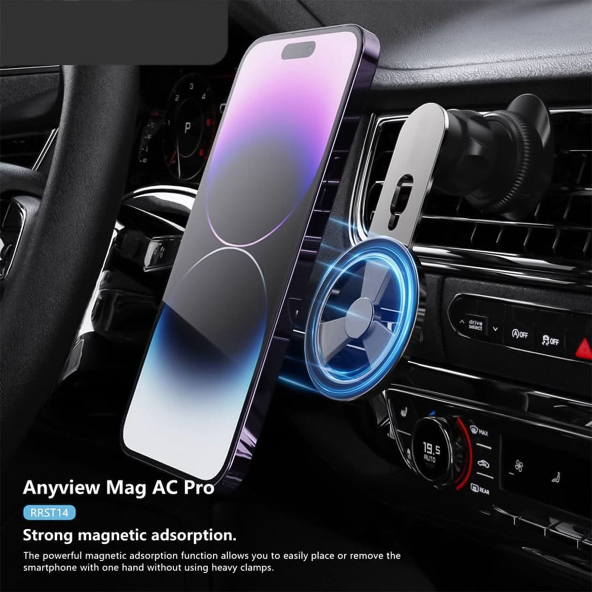 360 Rotatable  Foldable Air Vent Magnetic Phone Holder (1 Pc) HP DD