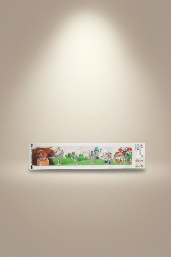 Plastic Multipurpose Wall Stick Hooks (Assorted Design) - Pack of 1 SUPER