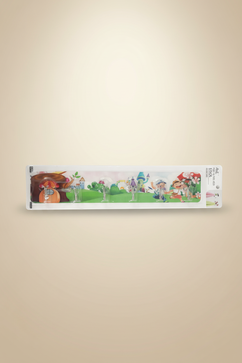 Plastic Multipurpose Wall Stick Hooks (Assorted Design) - Pack of 1 SUPER