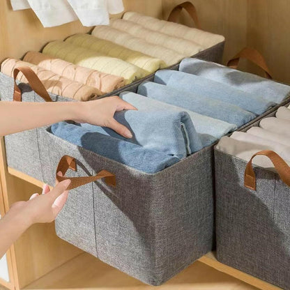 Multi Functional Folding Wardrobe Clothes Organizing Basket - HalfPe